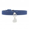 SIMPLE COLLAR BLUE JEANS/SILVER