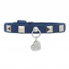 STUDS COLLAR BLUE JEANS/SILVER