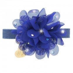 CHIC FLOWER COLLAR BLUE...