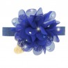CHIC FLOWER COLLAR BLUE JEANS/GOLD