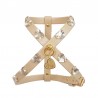 HEARTS HARNESS COOKIE ECOLEATHER/GOLD