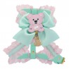MISS TEDDY LACE HARNESS ACQUA ECOLEATHER/GOLD