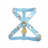 HEARTS HARNESS SKY ECOLEATHER/GOLD