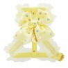RAINBOW BOW HARNESS YELLOW ECOLEATHER/GOLD
