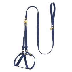 EASY UP LEASH BLUE JEANS/GOLD