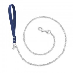 CHAIN LEASH BLUE JEANS/SILVER