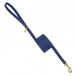 PLAIN LEASH BLUE JEANS/GOLD