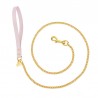 CHAIN LEASH CIPRIA ECOLEATHER/GOLD