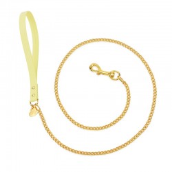 CHAIN LEASH YELLOW...