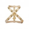 PYRAMID STUD HARNESS COOKIE ECOLEATHER/GOLD