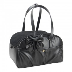 TRAVEL BAG BLACK ECOLEATHER
