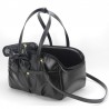 TRAVEL BAG BLACK ECOLEATHER