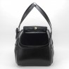 TRAVEL BAG BLACK ECOLEATHER