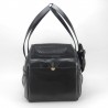 TRAVEL BAG BLACK ECOLEATHER