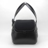 TRAVEL BAG BLACK ECOLEATHER