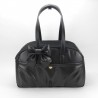 TRAVEL BAG BLACK ECOLEATHER