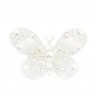 WHITE BUTTERFLY HAIRCLIP