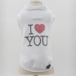 I LOVE YOU PULL T-SHIRT WHITE