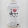 I LOVE YOU PULL T-SHIRT WHITE