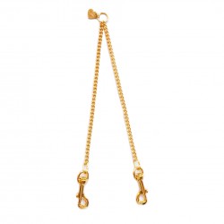 TWIN CHAIN LEASH GOLD