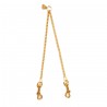 TWIN CHAIN LEASH GOLD