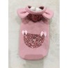 POCKET PAILLETTES GLITTER SWEAT FUXIA