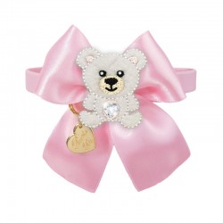 POLAR TEDDY ON BOW COLLAR...