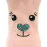 TEDDY FACE HOODIE PINK