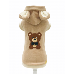 TEDDY BEAR HOODIE CAMEL
