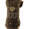 I LOVE YOU HOODIE MILITARY