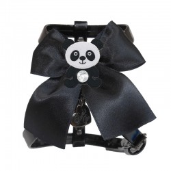 PANDA ON BOW HARNESS BLACK...