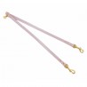 TWIN LEASH CIPRIA ECOLEATHER/GOLD