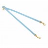 TWIN LEASH SKY ECOLEATHER/GOLD