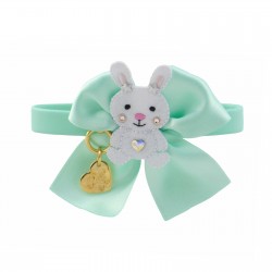 BUNNY BOW COLLAR ACQUA...