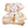 BUNNY ON BOW HARNESS COOKIE ECOLEATHER/GOLD