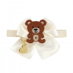 TEDDY BOW COLLAR CREAM...