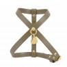 PLAIN HARNESS MILITARY ECOLEATHER/GOLD