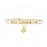 MADAME COLLAR CREAM ECOLEATHER/GOLD