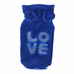 LOVE LEO HOODIE BLUE
