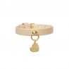 SIMPLE COLLAR COOKIE ECOLEATHER/GOLD