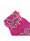 HEART LEO HOODIE WOOL FUCSIA