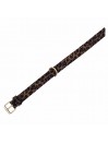 PLAIN COLLAR LEOPARD CAMEL ALCANTARA/GOLD
