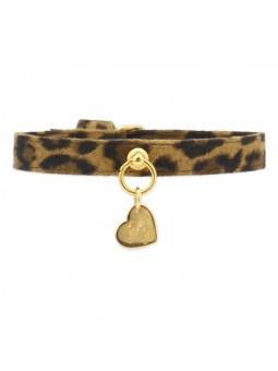 PLAIN COLLAR LEOPARD CAMEL...