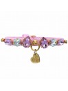 DIAMOND DROPS COLLAR BABY PINK ECOPAINT/GOLD