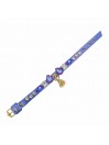 DIAMOND DROPS COLLAR LILAC ECOLEATHER/GOLD
