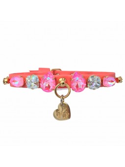 DIAMOND DROPS COLLAR SALMON...