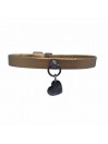 PLAIN COLLAR BRONZE ECOLEATHER/GUNMETAL