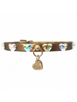 HEARTS COLLAR BRONZE...