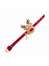 REINDEER COLLAR RED ECOPAINT/GOLD