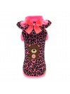 TEDDY LEOPARD HOODIE FLUO FUXIA